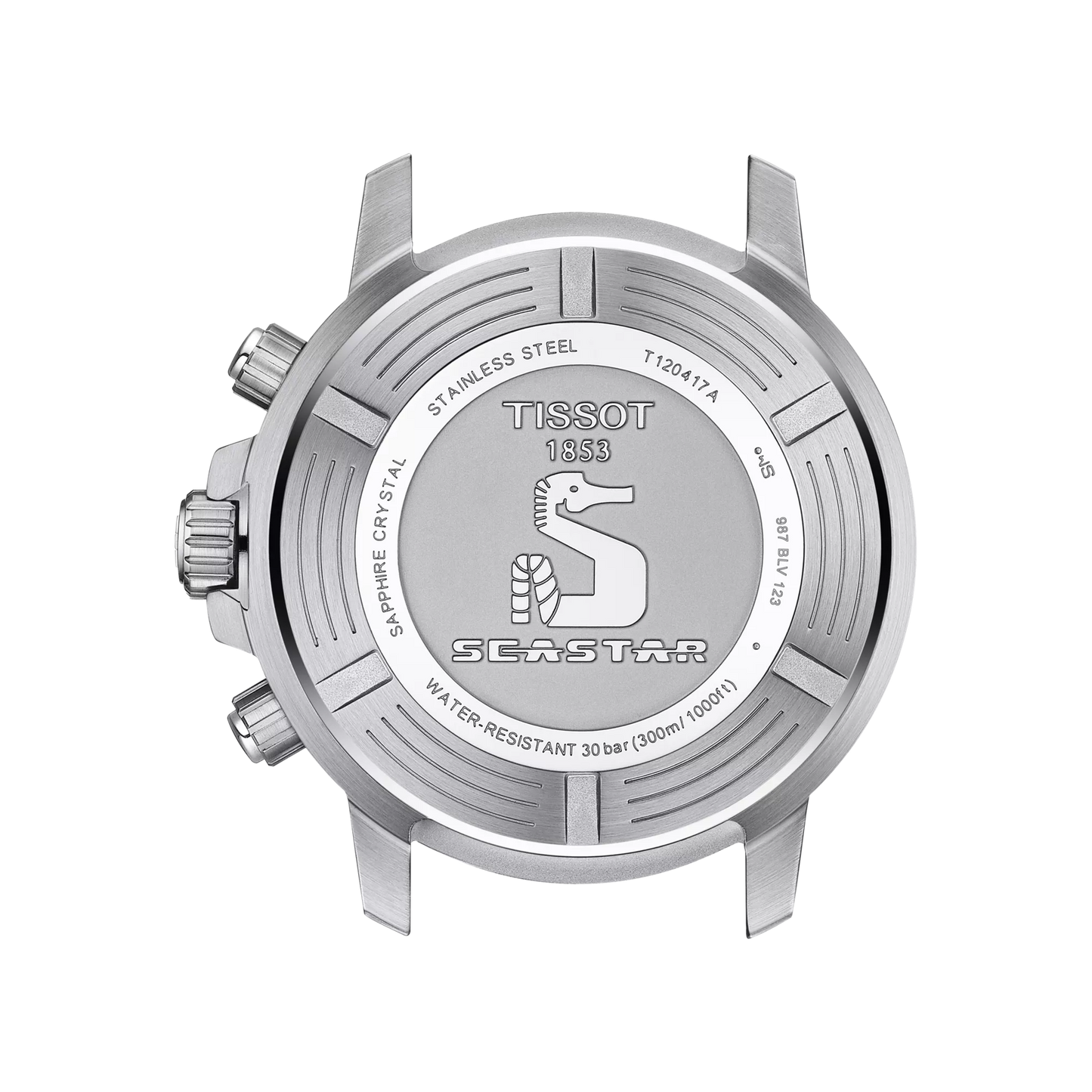 Tissot Seastar Chronograph Watch 45.5mm Blue Dial