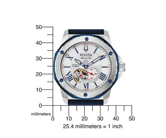 Bulova Marine Star Automatic 44mm Dive Watch 20ATM Waterproof