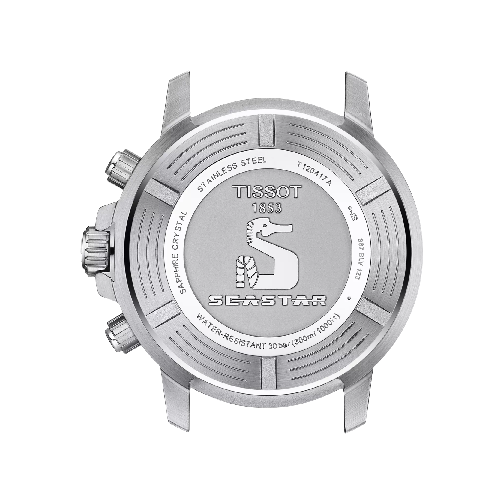 Tissot Seastar Chronograph Watch 45.5mm Blue Dial